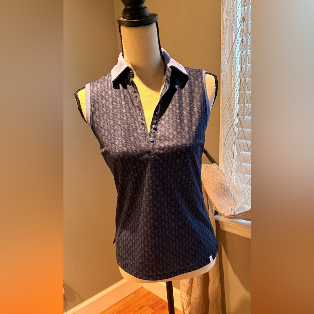 Lady Hagen Golf - Navy Sleeveless Women's Top